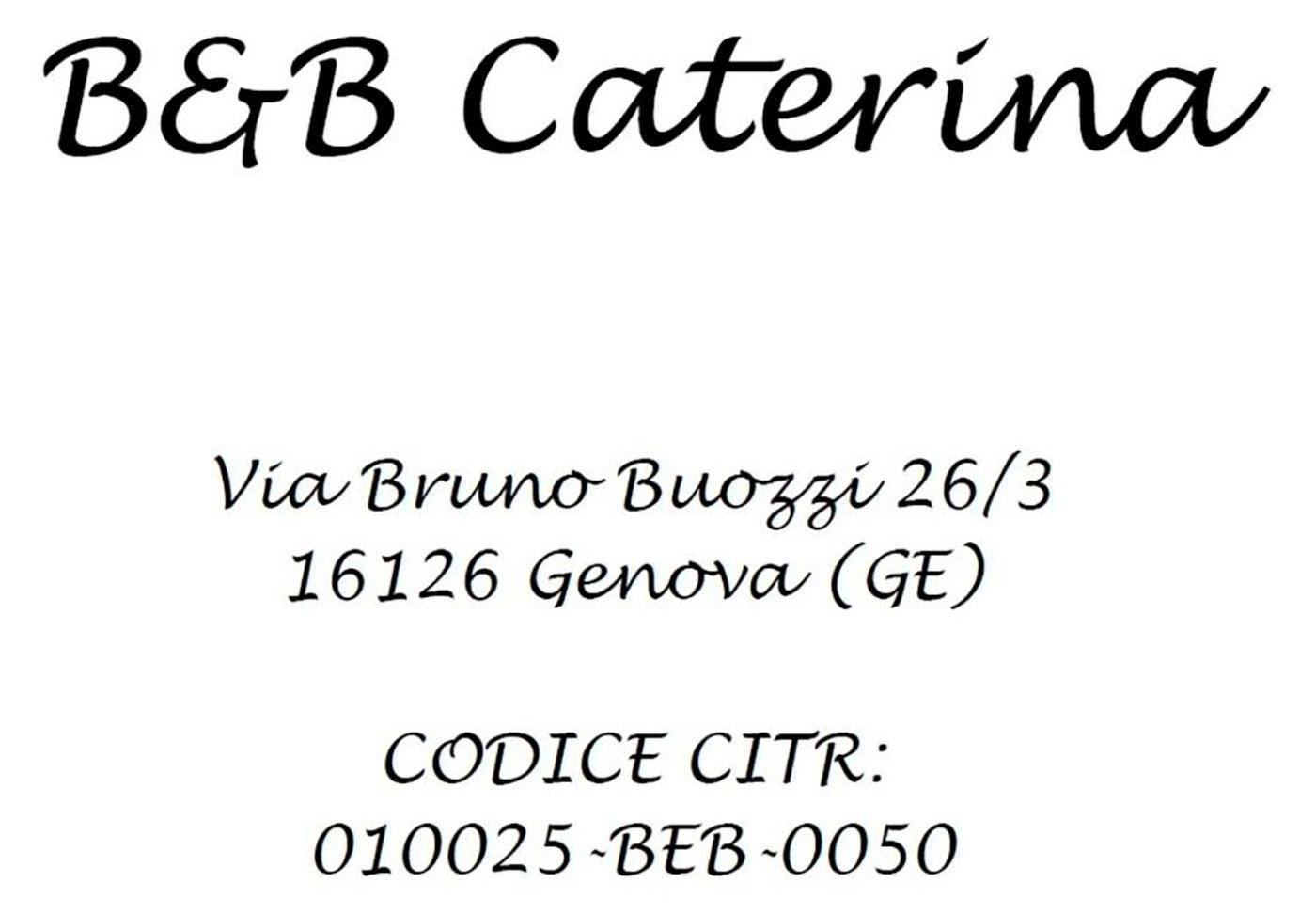 B&B Caterina 제노바 외부 사진